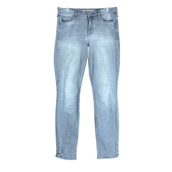 Athleta Womens Jeans Gray Denim Sculptek Mid Rise Slim Stretch 8 - Picture 1 of 12
